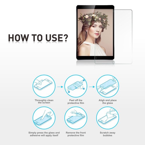 3 Packs HD Clear Transparent Screen Protector For Apple iPad All Models