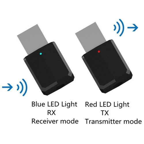 USB Wireless Bluetooth 5.0 Receiver Audio Transmitter Dongle Adapter For PC