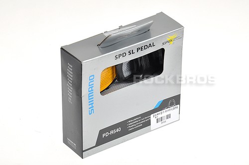 SHIMANO SPD Pedals Road Bike Clipless Pedals PD-R540 Black 9//16 inch New