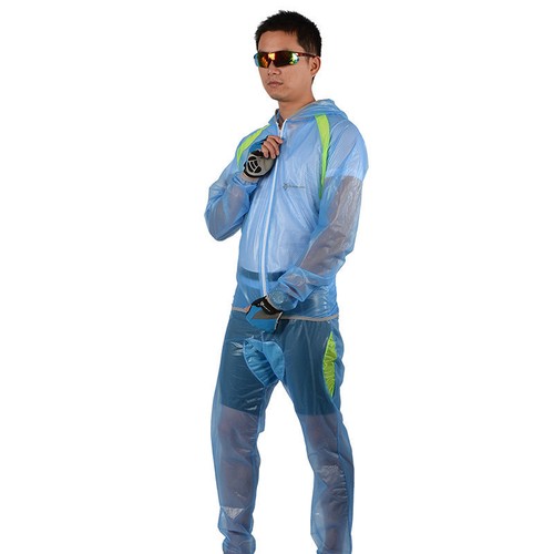 RockBros Outdoor Sports Windproof Skin Suits Cycling Jersey with Hood and Pant