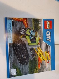 LEGO City Volcano Crawler 60122 Complete HTF Rare Manuals 3 Minifigs Retired