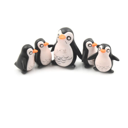 5Pcs DIY Penguin Ornaments Miniature Gardening Decoration Dollhouse Mini Gift HV