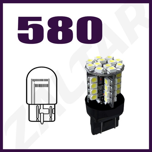 2x 580 44smd Led White 7443 W21//5w T20 Drl Daytime Running Light Bulb 12v Canbus