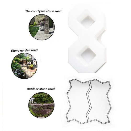 DIY Paving Pavement Concrete Stepping Driveway Brick Stone Path Mold Maker Mould