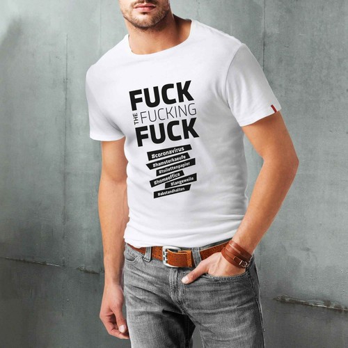 Anti-Corona Herren T-Shirt /"F*CK-CORONA/" inkl-2-Gratis-Überraschungen