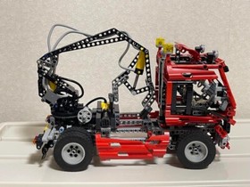 LEGO 8436 Technic Truck Red Crane Arm 2004 without Box Retired Heavy Duty