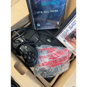 Sega Saturn Console With Controller and AV cables Original Box with games