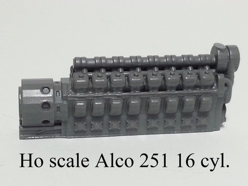 prime mover Ho scale Alco 251 16 CYL