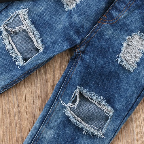 Casual Toddler Kids Baby Boys Clothes T Shirt Tee Tops+Denim Pants Outfits Set
