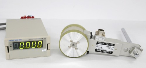 Details about / Ono Sokki RP-721-1200 Roller Encoder w// Ono Sokki TM-2130 Digital Tachometer