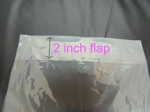 SHIRT CLEAR PLASTIC BAGS 2/" BACK FLAP 1 MIL CLOTHING Quality 200 9 x 12 POLY T