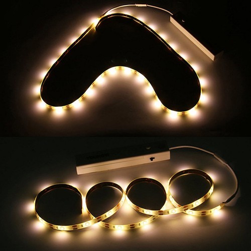 Battery Operated LED Strip Lights Wireless PIR Motion Sensor Hallway Closet SMT