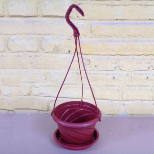 5Pcs Plastic Flower Pot Hanger Plant Basket Planter Holder Hanging Balcony Decor