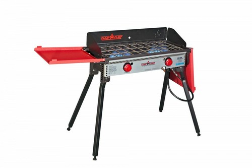 PRO60X Base Camp Stove Black and Red Camp Chef Pro 60X 2 Burner Stove