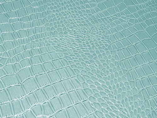 pd1010a Aqua Faux Crocodile Glossy Leather Cushion Cover//Pillow Case*Custom Size