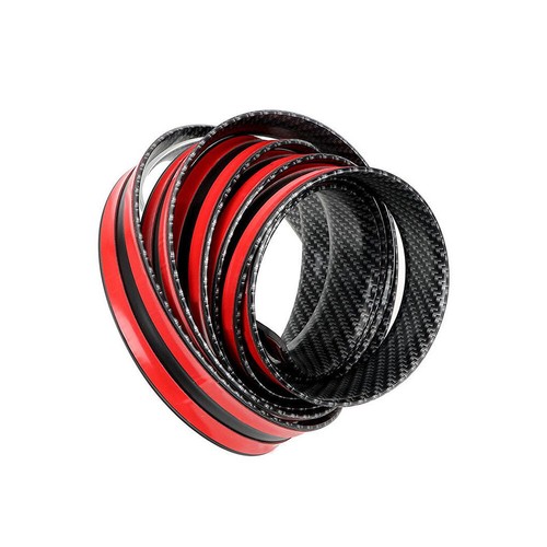 Car Sticker Carbon Fiber Rubber DIY Door Sill Protector Edge Guard Strip 7CM*1M