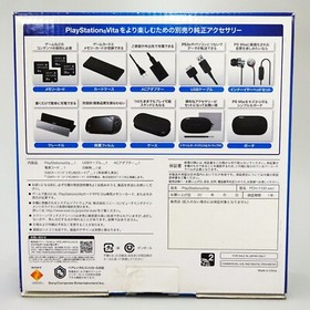SONY PS Vita PCH-1100 AA01 Crystal Black Wi-Fi 3G Wi-Fi Console Japan New