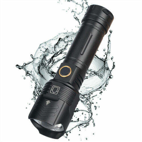 Most Brightest 20000LM XHP90.2 LED Flashlight Rechargeable 3 Modes Zoom Torch