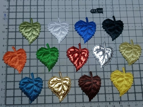 Mariage Leaf Motif Pour Garnitures - 30 mm x 40 mm env. 13 couleurs appliques