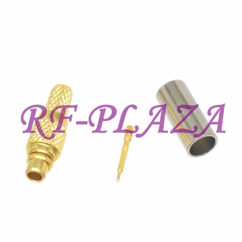 10pcs Connector MMCX male plug crimp RG174 RG316 LMR100 cable