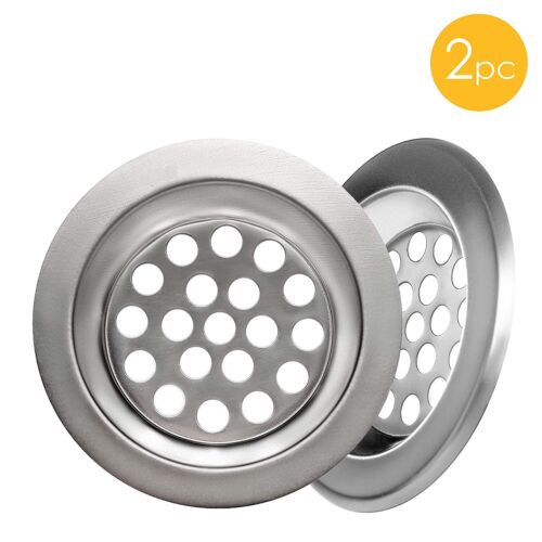 2 Pcs Sink Strainer Small,Metal Drain Cover Hair Catcher For Sink & Bathroom 