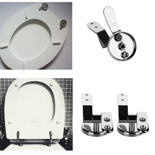Befestigungs Set Ersatz Scharniere WC Sitz Deckel Edelstahl Toilettensitz DIY