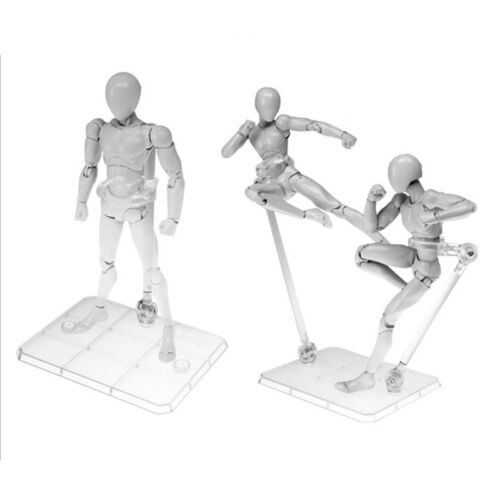 Multi Color Dynamic Action Figure Doll Adjustable Display Stand With Base WO