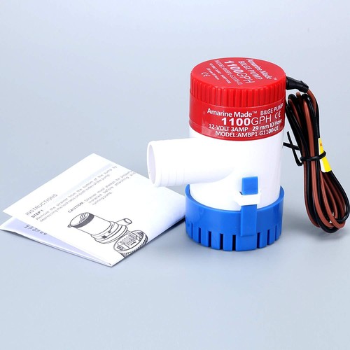 12V Submersible 1100 GPH Marine Boat Bilge Pump with Float Switch New