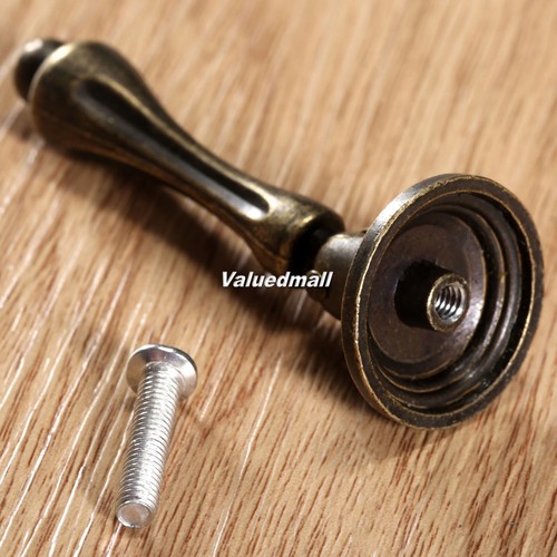 1Pc Antique Brass Dresser Drawer Furniture Cabinet Pull Handle Knob Home Decor