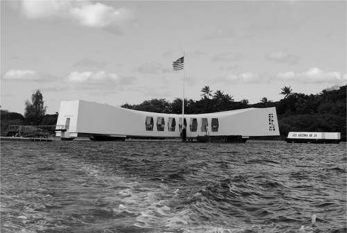 USS ARIZONA MEMORIAL GLOSSY POSTER PICTURE PHOTO pearl harbor attack ship 2242
