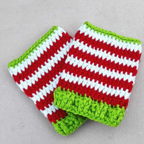Newborn Infant Baby Girl Boy Crochet Knitted Xmas Photo Photography Props Hats