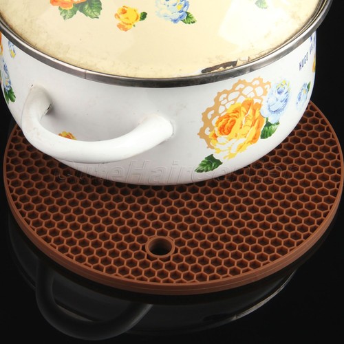 18cm Multi Colour Silicon Round Trivet Heat Resistant Multi-Usage Kitchen Tool