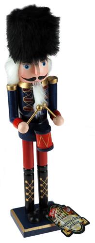 Blue XL 46cm Traditional Nutcracker Figurine Christmas Ornaments Decorations