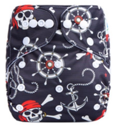 Brand New MCN Modern Cloth Nappy Microfibre insert – Pirates /& Anchors