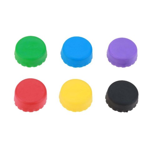 6pcs Beer Bottle Cap Silicone Colorful Leak Free Wine Bottle Sealer Stopper