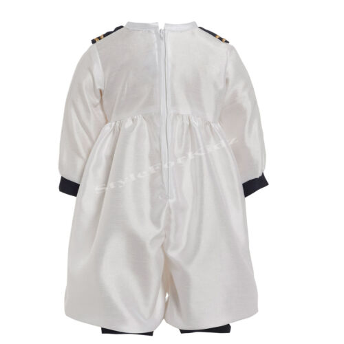 BABY BOYS CHRISTENING OUTFIT ROMPER SUIT NAVY WHITE SAILOR OCCASION WEAR GOWN