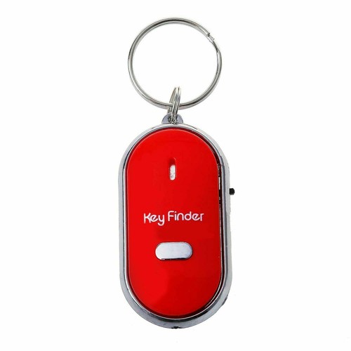 Buscador Silbato Llave perdida Localizador Anillo Luz LED Control remoto