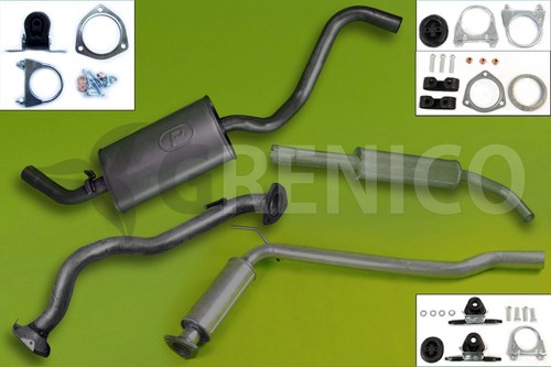 Komplette Auspuffanlage ohne Kat VW TRANSPORTER T4 IV 2.4D 10V Syncro 1996-2003