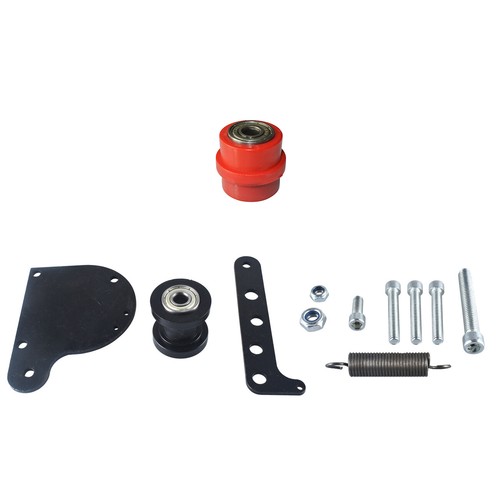 Black 2 Stroke Motorized Bicycle Chain Tensioner 49cc 66cc 80cc Red Wheel