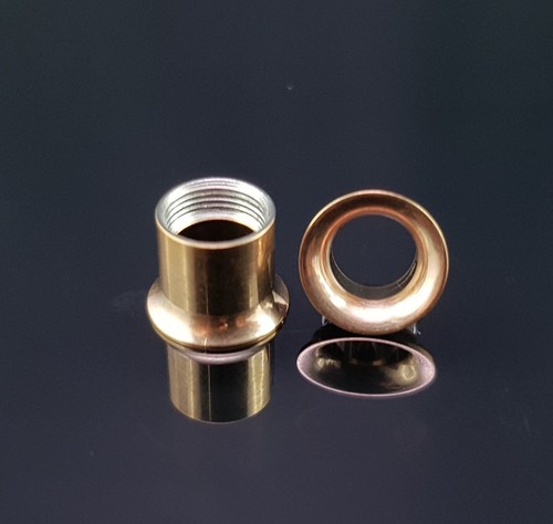 TUNNEL PLUG DOUBLE FLARED filettatura interna orecchio in acciaio inox 2-20mm NERO ROSE ORO