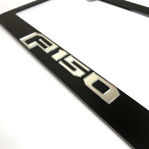 Ford F-150 Emblem Premium Matte Black License Plate Frame 2015 2016 2017 2018