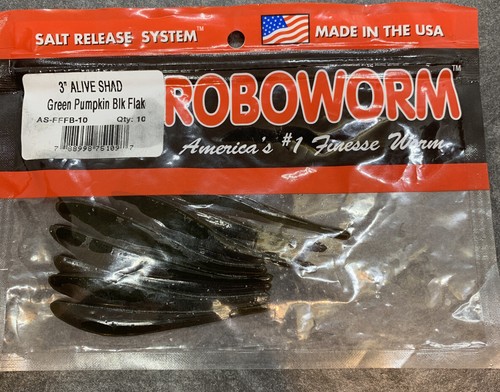 3” Alive Shad 10ct AS-FFFB-10 Roboworm Lures