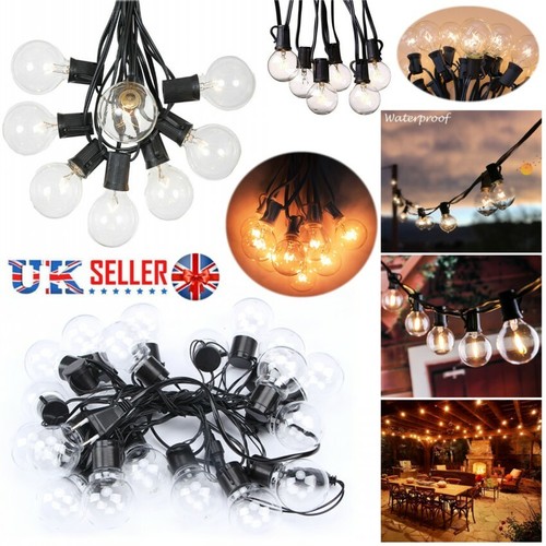2.5-15M STRING LIGHTS OUTDOOR GARDEN PARTY FESTOON LED BULB WEDDING GLOBE LIGHT