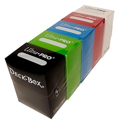 5 COLOR PACK DECK BOXES Magic Pokemon YuGiOh Card Storage Box Ultra Pro Cards