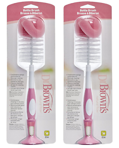 2 Pack Pink Dr Brown/'s Natural Flow Bottle Brush