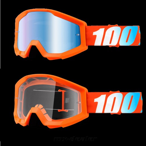 100 /% Prozent Strata Orange Brille Motocross Enduro Downhill MTB Cross BMX Quad