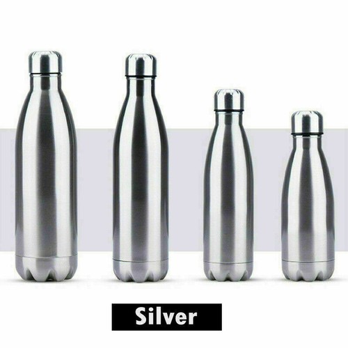 1L Edelstahl mit Bürste Trinkflasche Isolierflasche Wasserflasche Thermosflasche