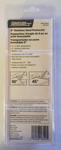 6/" SS RULER 6/" STAINLESS STEEL PROTRACTOR JOHNSON LOT 4/" BRASS POCKET CALIPER