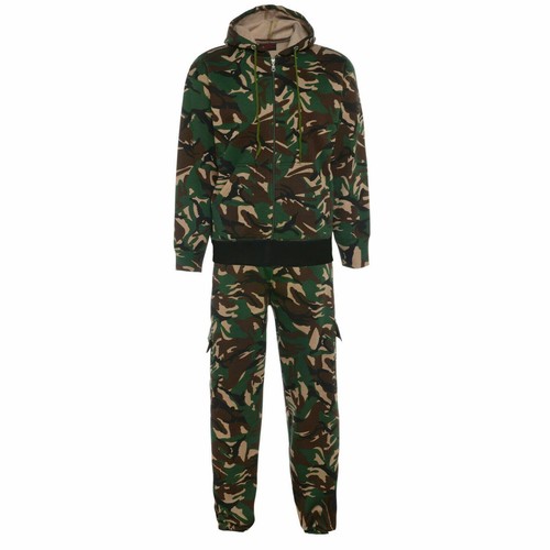 Mens Camouflage Hoodies Tracksuit Sweatshirt /& Pants Set Fashion Sportswear Suit