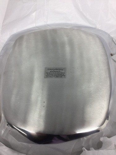 Simplydesignz Chip and Dip Bowl Serving Dish DiningWare Bodoni in Arctic BlueNEW